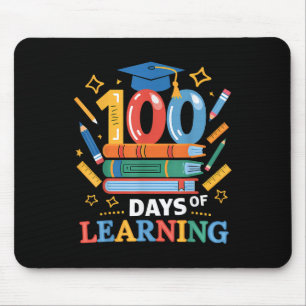 100 Schultage 100 Lerntage Lehrer Mousepad
