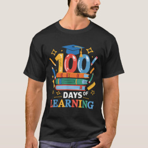 100 Schultage 100 Lerntage Lehrer T-Shirt