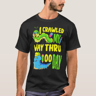 100 Schultage 100. Schultag 2023 Raupe T-Shirt