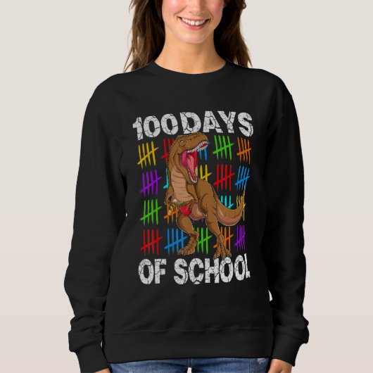 100 Schultage 100. Schultag 4 Sweatshirt (Vorderseite)