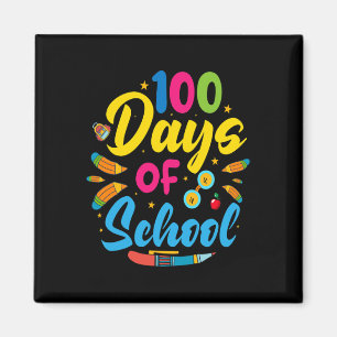 100 Schultage 100. Schultag Magnet