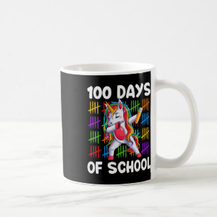 100 Schultage 100. Schultag Unicorn Gir Kaffeetasse