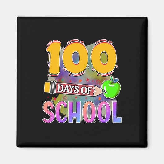 100 Schultage 100 Schultage Magnet (Vorne)