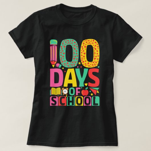 100 Schultage 100 Schultage T-Shirt (Design vorne)