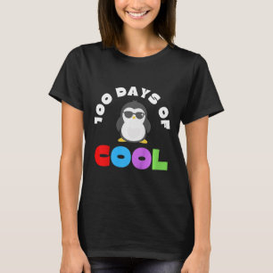 100 Schultage 100 Tage Coole Pinguinschule T-Shirt