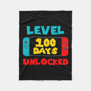 100 Schultage 100. Videospieler Fleecedecke