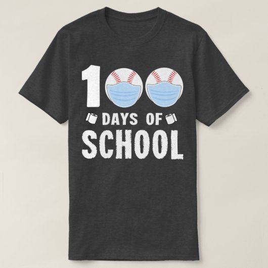 100 Schultage 2021 100. Schultag 2021 T-Shirt (Design vorne)