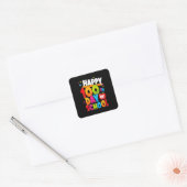 100 Schultage 44 Quadratischer Aufkleber (Umschlag)