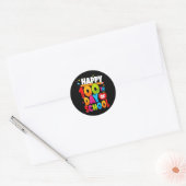 100 Schultage 44 Runder Aufkleber (Umschlag)