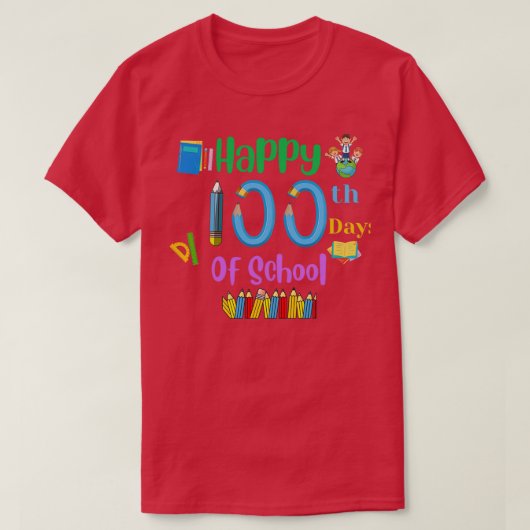 100 Schultage 8 T-Shirt (Design vorne)