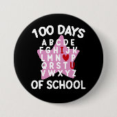 100 Schultage Alphabet 100. Tageslehrer Button (Vorderseite)