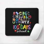 100 Schultage Alphabet Lore Abc's School Cost Mousepad (Mit Mouse)