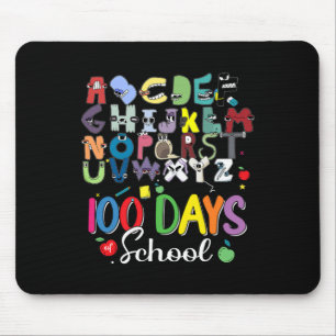 100 Schultage Alphabet Lore Abc's School Cost Mousepad
