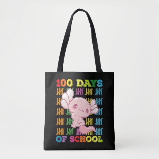 100 Schultage Axolotl Lehrer Tasche (Vorderseite)