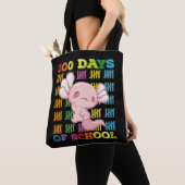 100 Schultage Axolotl Lehrer Tasche (Von Nahem)