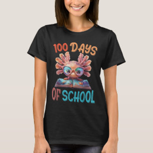 100 Schultage Axolotl Sea 100. Tag T-Shirt