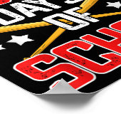 100 Schultage Baseball 100 Schuljunge Poster (Ecke)