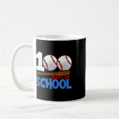100 Schultage Baseball 100 Schultag Kaffeetasse (Links)