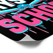 100 Schultage Baseball Bat Tropfen 100. Poster (Ecke)