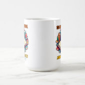 100 Schultage" Design - Celebrate Reading Kaffeetasse (Mittel)