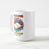 100 Schultage" Design - Celebrate Reading Kaffeetasse (Vorderseite Links)