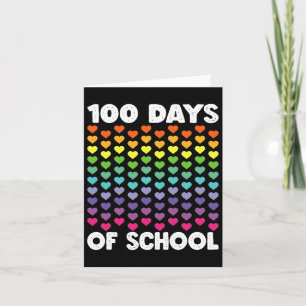 100 Schultage, die noch immer begeistert sind, hör Karte
