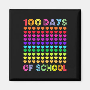 100 Schultage, die noch immer begeistert sind, hör Magnet