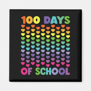 100 Schultage, die noch immer begeistert sind, hör Magnet