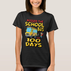 100 Schultage fehlte der Schulbus Boy Son K T-Shirt