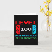 100 Schultage freigemacht 3 Karte (Gelbe Blume)