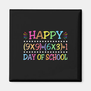 100 Schultage Funny Mathe Lehrer Magnet
