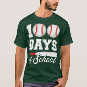 100 Schultage für 100. Baseballstudentin T-Shirt