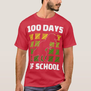100 Schultage für 100 Tage Schüler Dinos T-Shirt