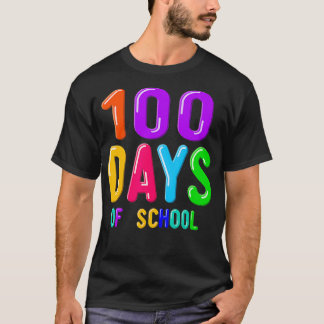 100 Schultage für Lehrer Schüler Kinder lustig T-Shirt
