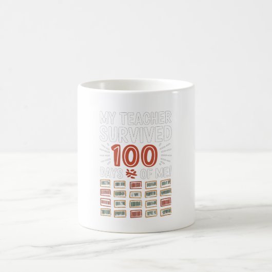 100 Schultage Kaffeetasse (Mittel)