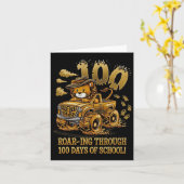 100 Schultage Karte (Gelbe Blume)