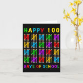 100 Schultage Karte (Gelbe Blume)