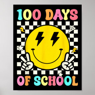 100 Schultage Lächeln 100. Tag Poster