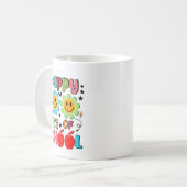 100 Schultage. Lehrerbewertung .Lehrer Kaffeetasse (Vorderseite Links)