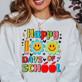 100 Schultage. Lehrerbewertung .Lehrer Sweatshirt