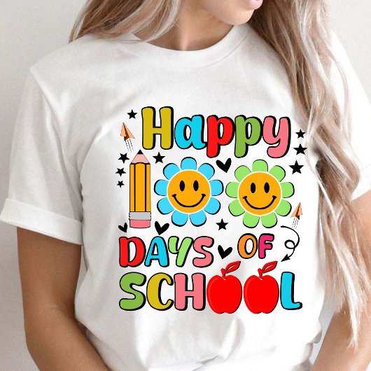 100 Schultage. Lehrerbewertung .Lehrer T-Shirt