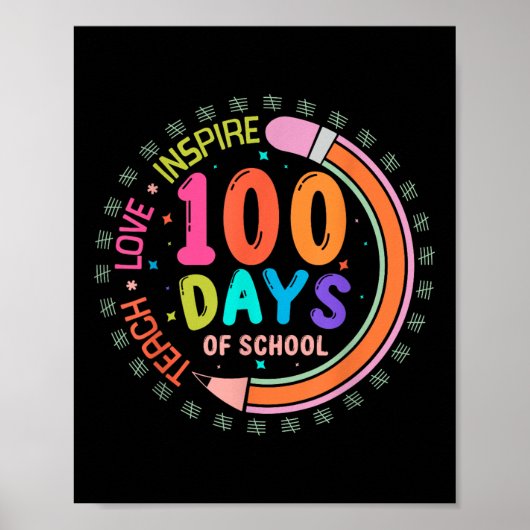 100 Schultage Liebe Inspirierte 100 Tage Poster (Vorne)