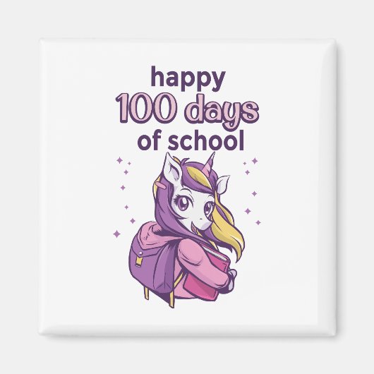 100 Schultage Magnet (Vorne)