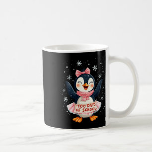 100 Schultage Niedlicher Pinguin 100 Lerntage Kaffeetasse
