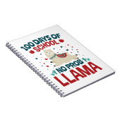 100 Schultage No Prob Llama Notizblock (Rechte Seite)