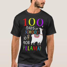 100 Schultage No prob llama T-Shirt