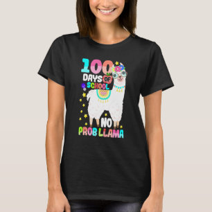100 Schultage Nr. Probllama Llama 100 Tage Sm T-Shirt