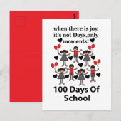 100 Schultage Postkarte (Vorne/Hinten)