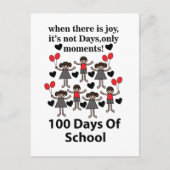 100 Schultage Postkarte (Vorderseite)