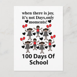 100 Schultage Postkarte